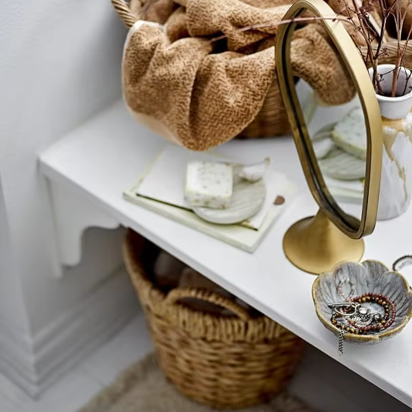 Storage basket with handle, Storage basket, home organization accessory highly aesthetic, wholesale available. 5