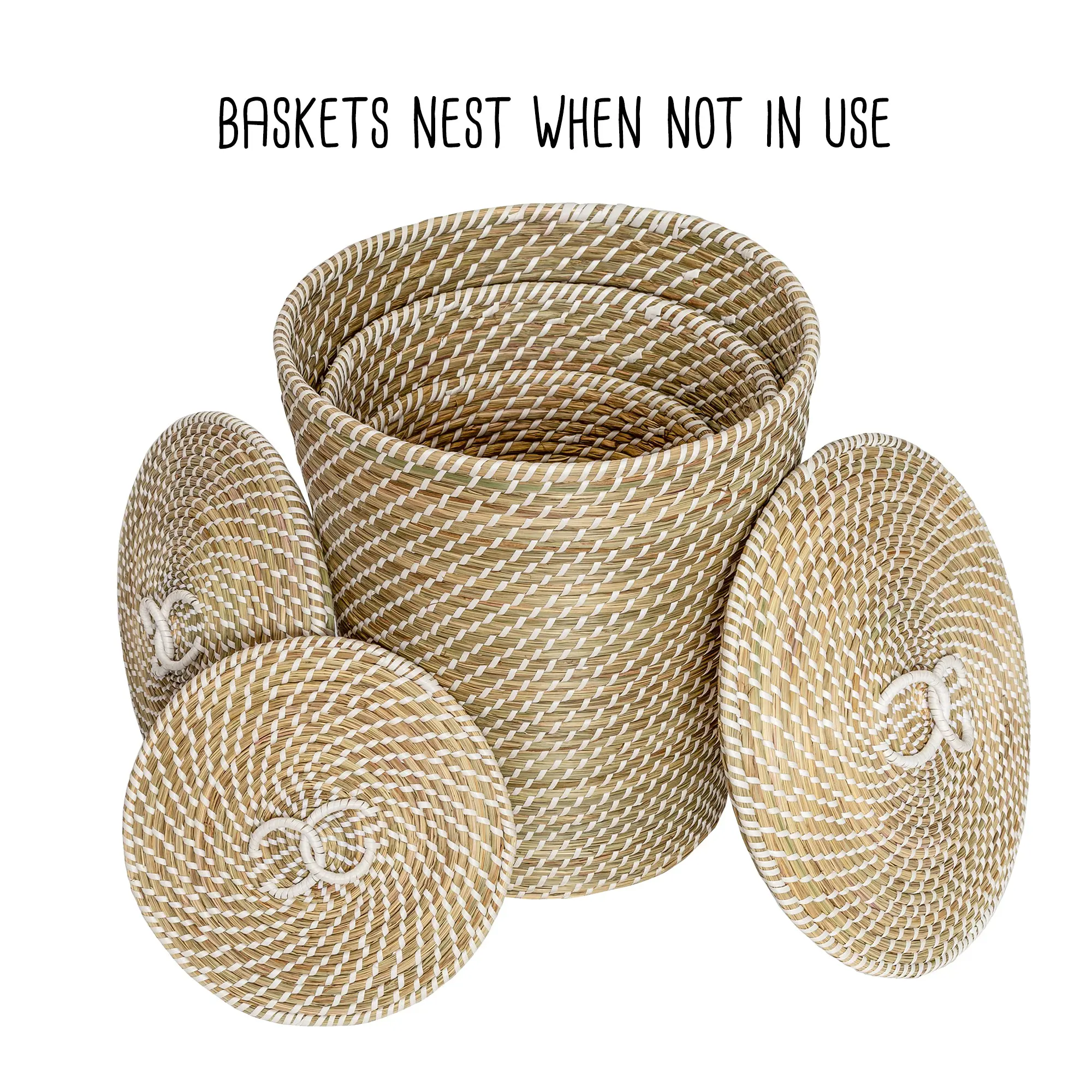 Storage basket with lid, Multi-purpose storage basket, home organization accessory highly aesthetic, wholesale available. 4