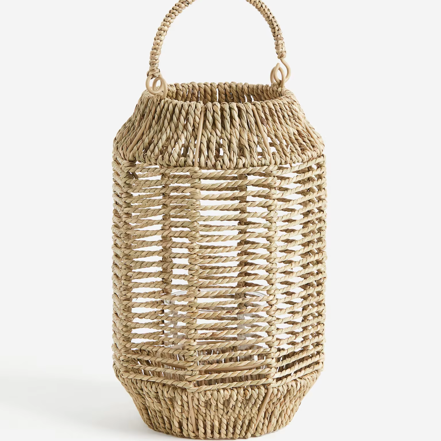 Stylish seagrass lantern to hang or stand indoors and outdoors, Craft Lamps, Home Decor, Eco Friendly Home Decor, Wholesale. 1
