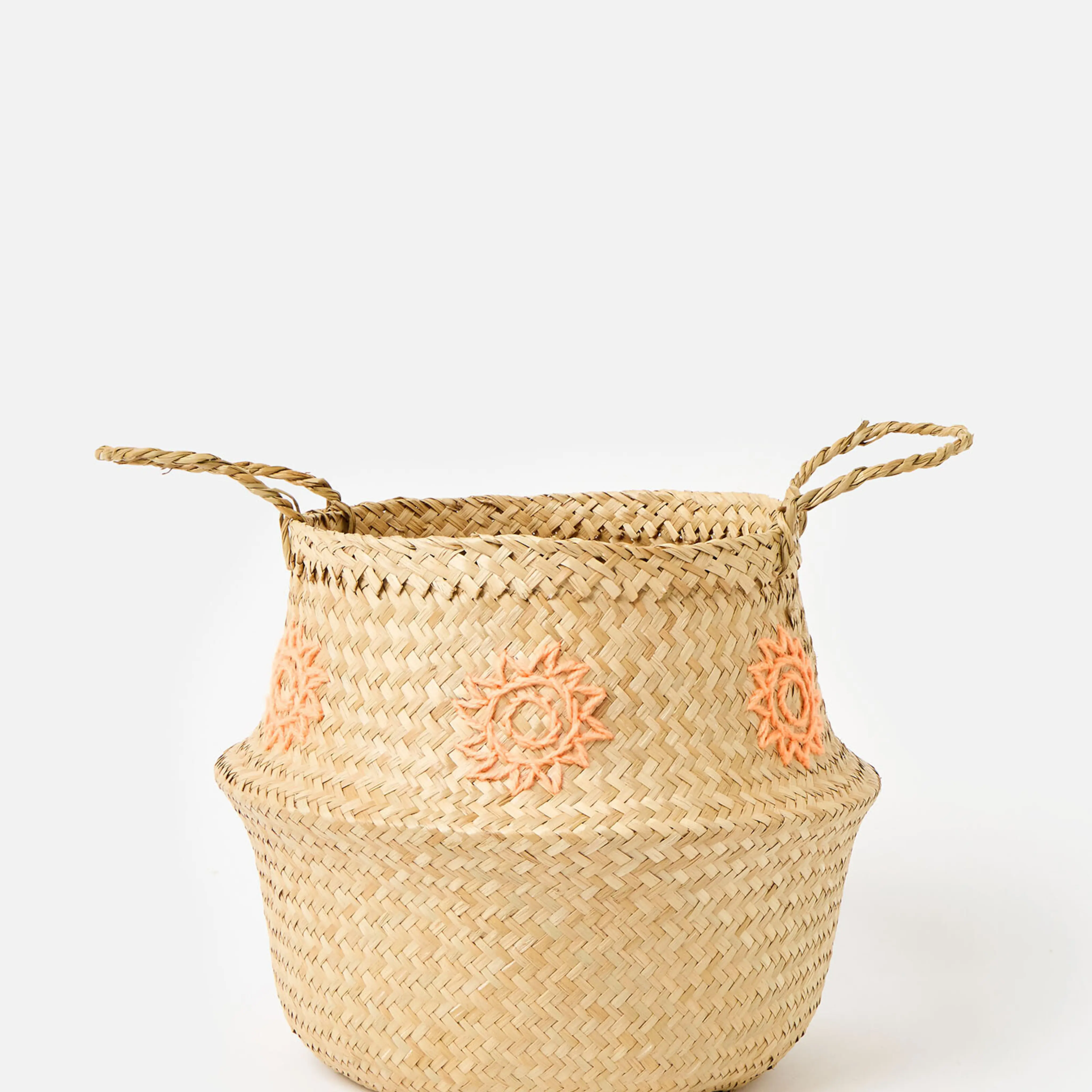 Sun Seagrass Basket, Multi-purpose storage basket, home organization accessory highly aesthetic, wholesale available. 1