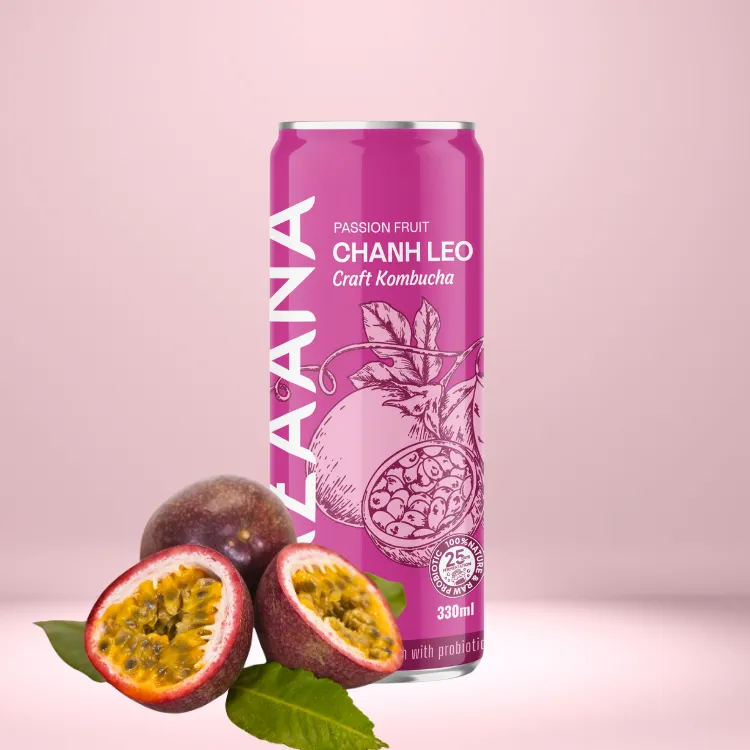 Sweet and Sour Passion Fruit Kombucha Freshly Ready to Ship with Fragrant Notes Fruit & Vegetable Juice 7