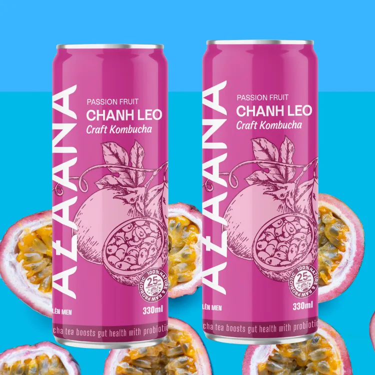 Sweet and Sour Passion Fruit Kombucha Freshly Ready to Ship with Fragrant Notes Fruit & Vegetable Juice Healthy Drinks 7