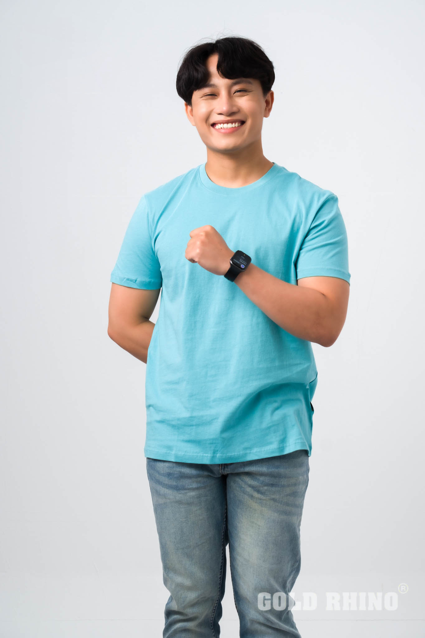 T-shirt Manufacturer Men's Clothing Sustainable Man T-shirt 100% Cotton Casual Gold Rhino T-shirts For Men Made In Vietnam 2