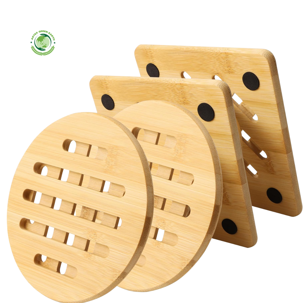 The pot coaster, trivet is made from natural, eco-friendly materials, heat-resistant, durable, and beautiful 1