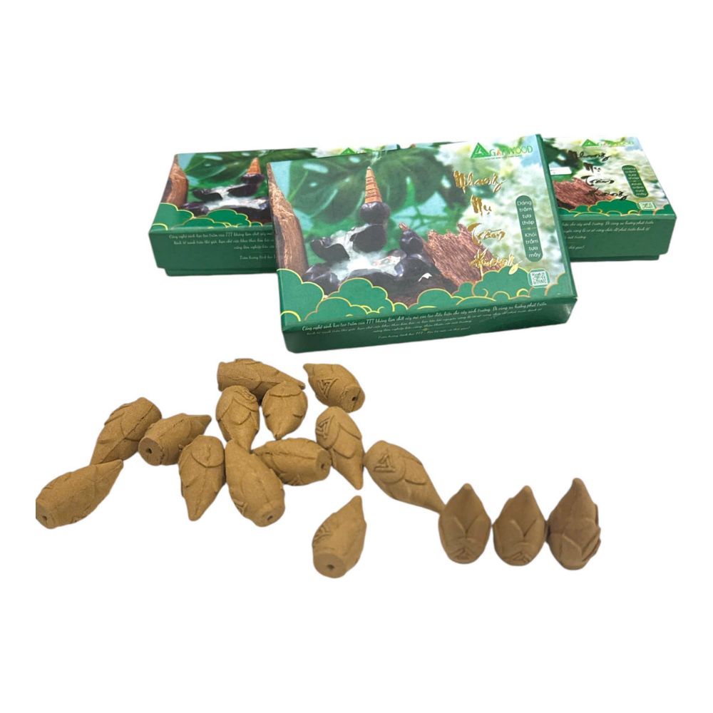 Top Quality Wholesale Agarwood Cones Organic OBM Packed In Carton Factory Price Customization Vietnam Manufacturer 1