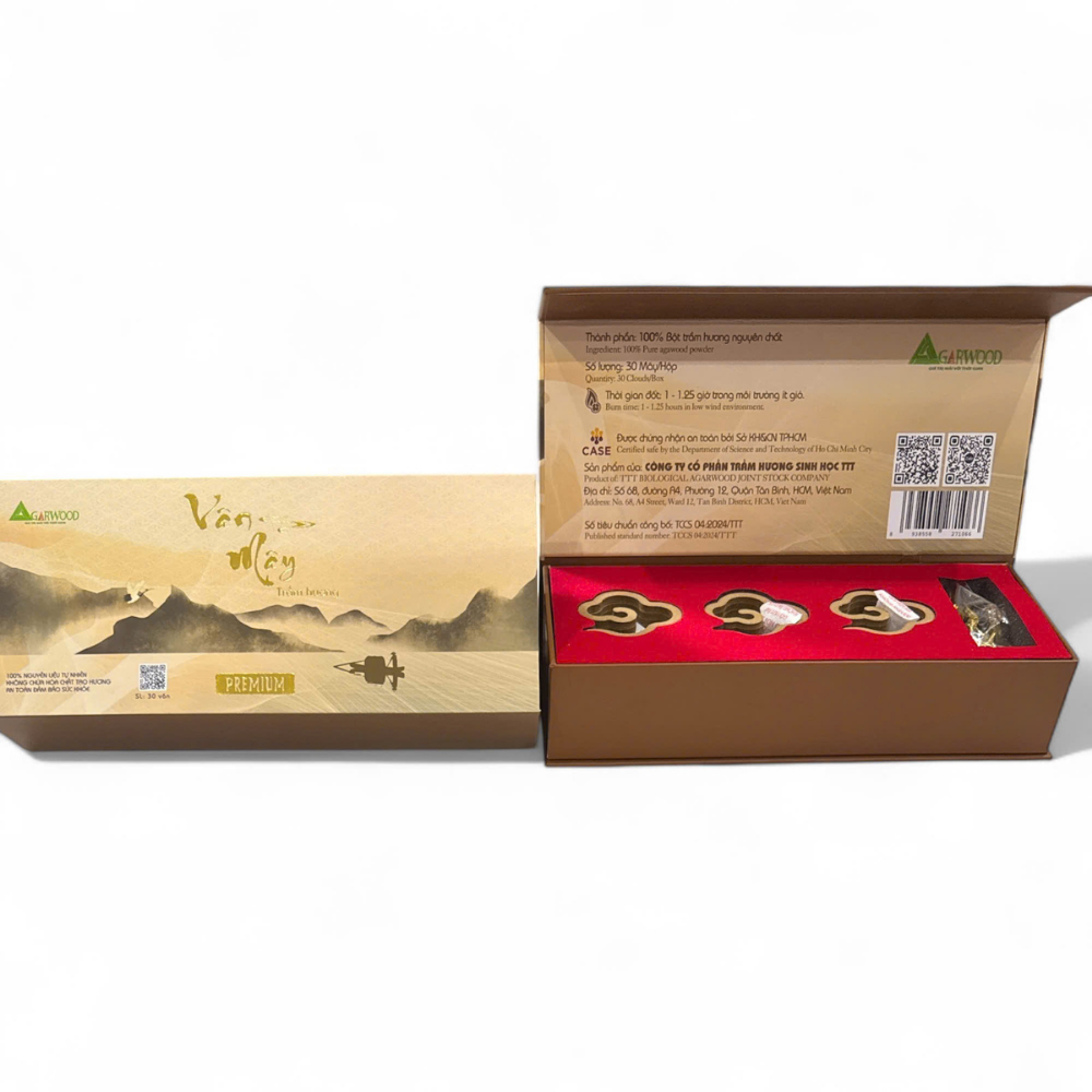 Top Seller Cloud Shape Agarwood Incense Cone For Wholesale Competitive Price 100% Natural OBM From Vietnam Manufacturer 1