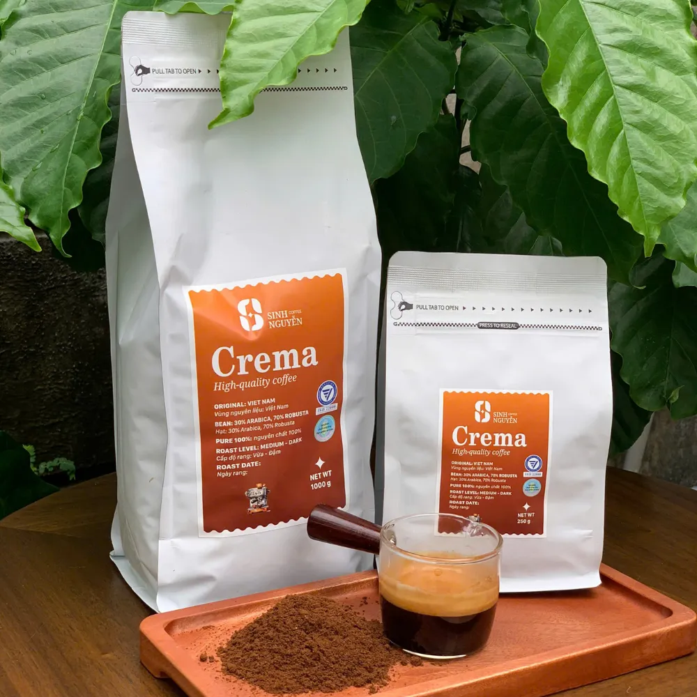 Top Seller Robusta Dark Roast Coffee From Vietnam Manufacturer OEM ODM Espresso Coffee Beans For Wholesale Competitive Price 4