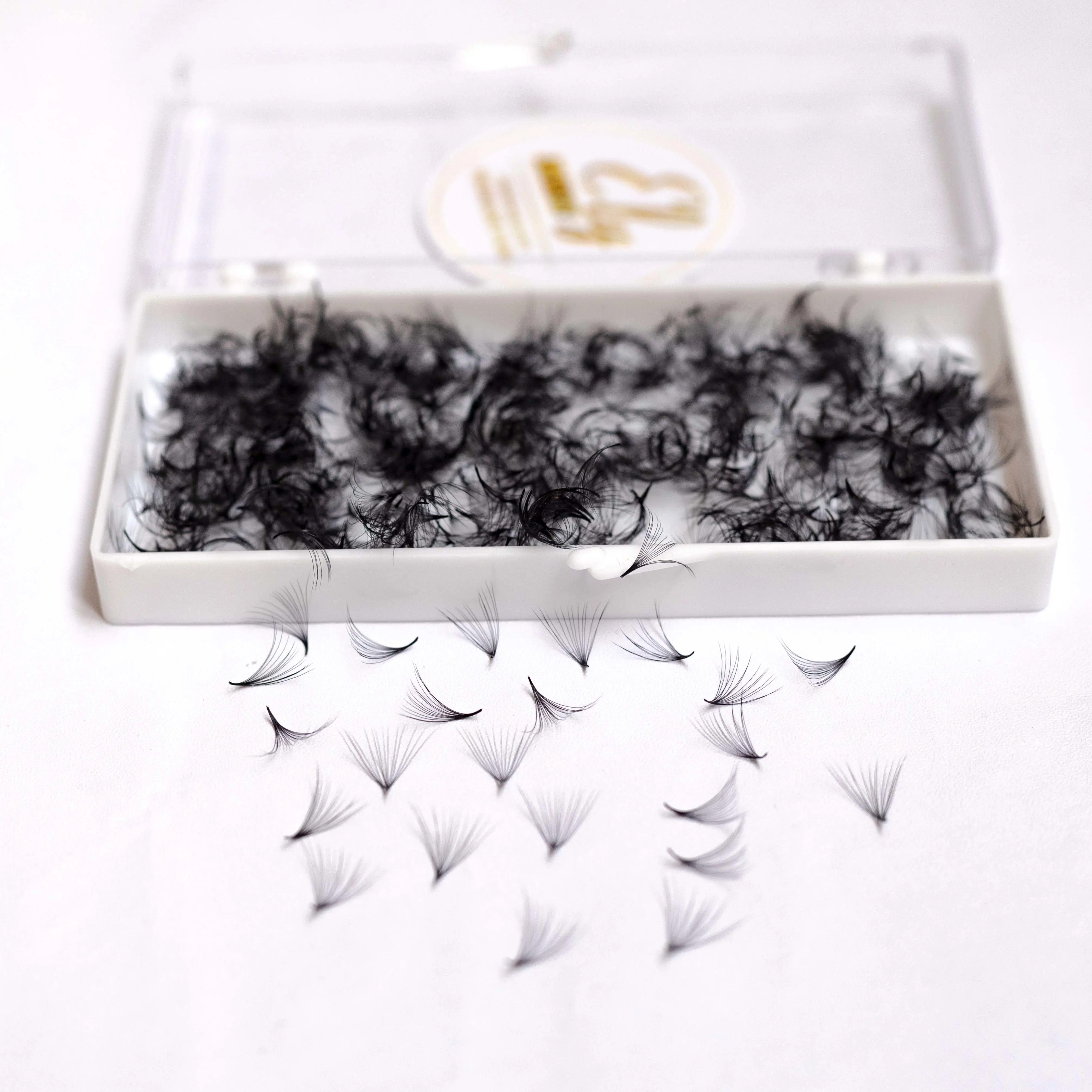 Top Selling Premade Eyelash Extensions Custom Packaging Design As Your Need Lash Extensions Soft Korean Silk Eyelash Extensions 3