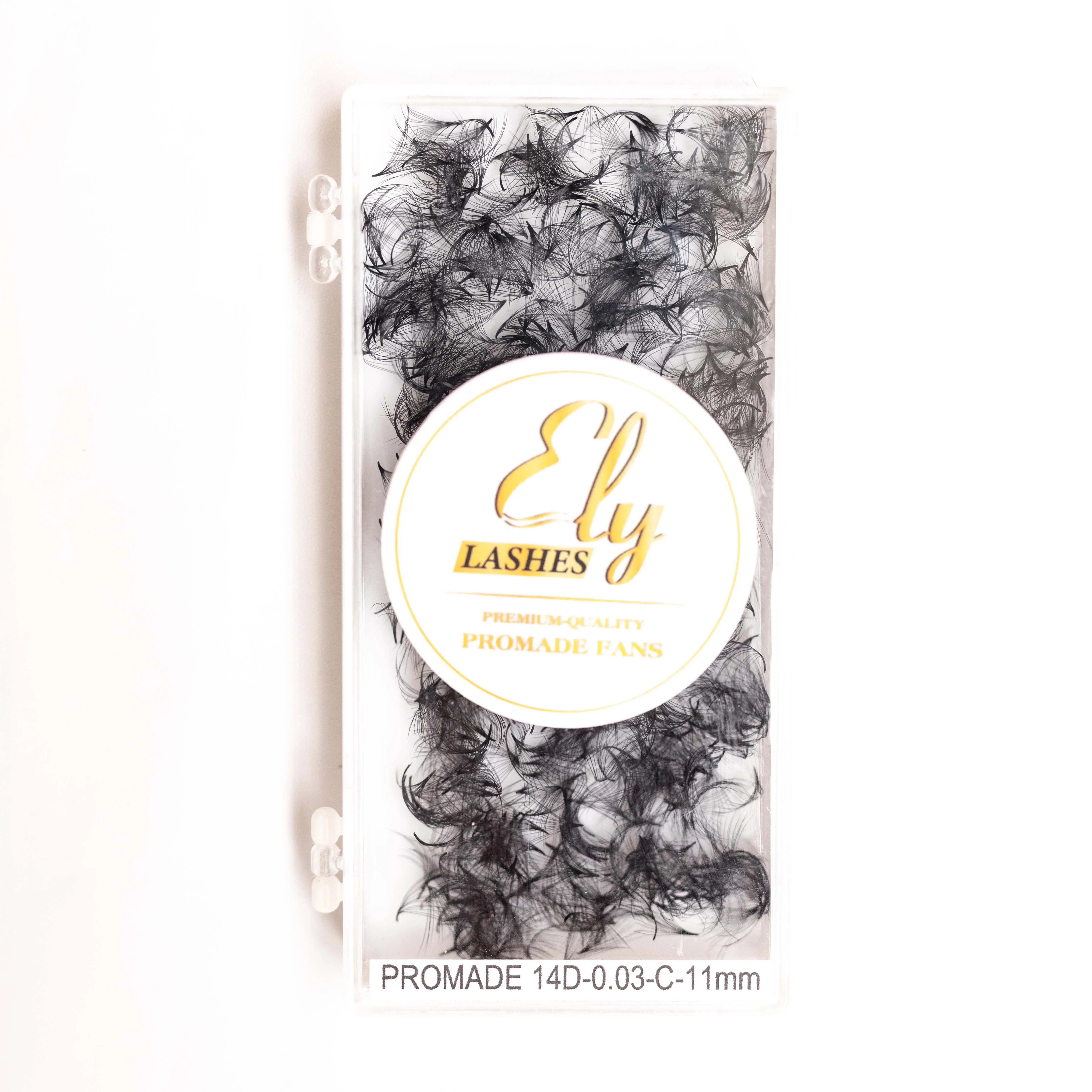 Top Selling Premade Eyelash Extensions Custom Packaging Design As Your Need Lash Extensions Soft Korean Silk Eyelash Extensions 2