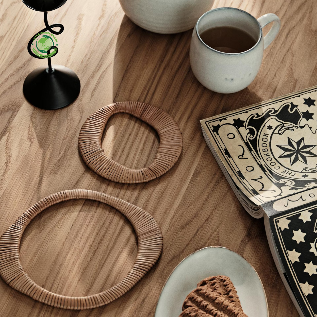 Trivet is made from natural, eco-friendly materials, heat-resistant, durable, and beautiful 3
