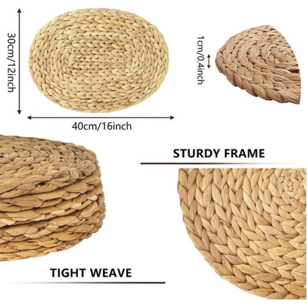 Trivet oval water hyacinth is made from natural, eco-friendly materials, heat-resistant, durable, and beautiful 3