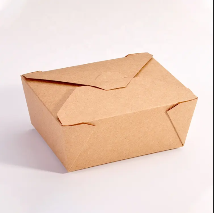 TRUNG PHAT Custom Take Away Shawarma Sandwich Burger Fried Chicken Packaging Kraft Paper Lunch Box for Food OEM ODM 5