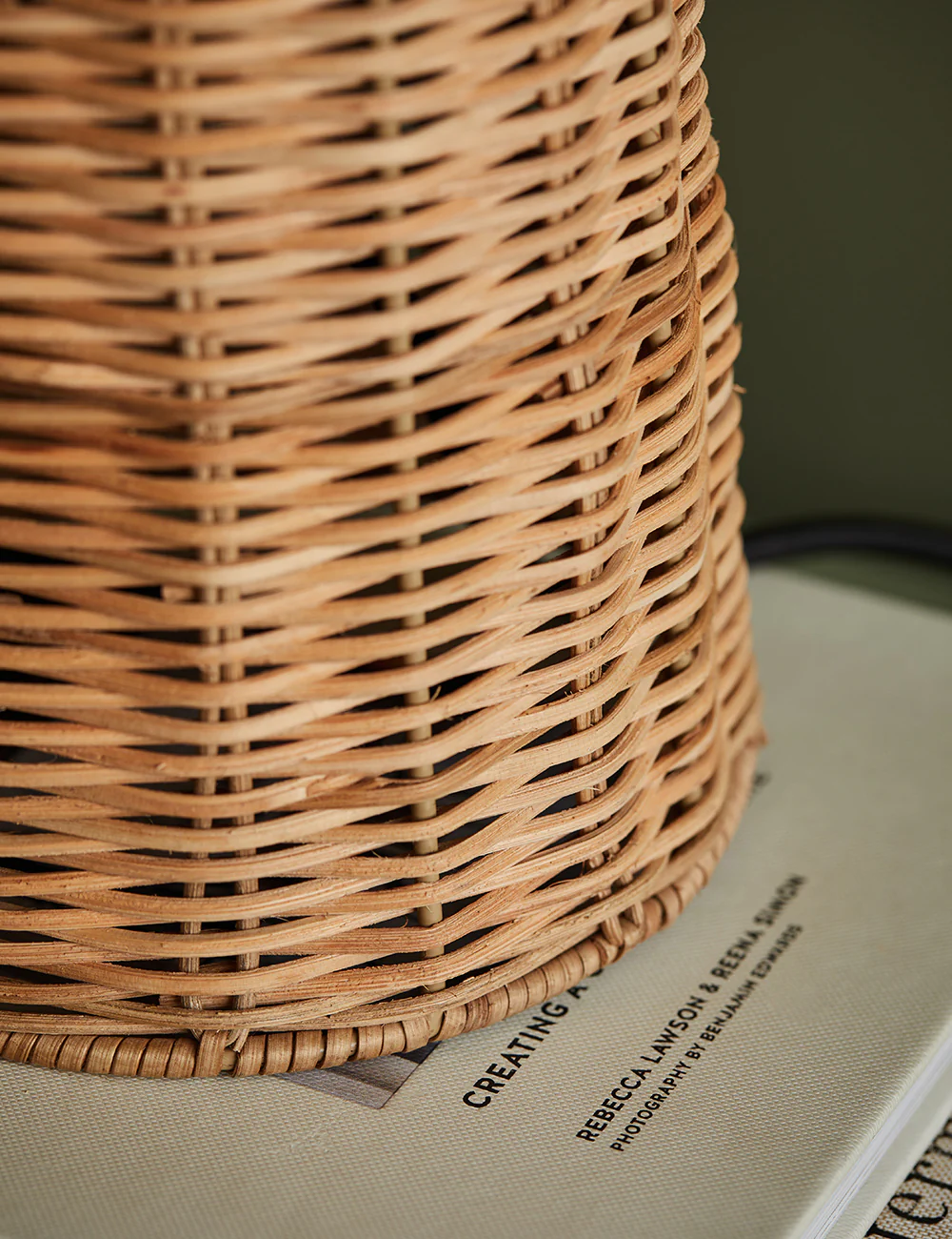 Warm rattan night light for relaxing space, Lamps made from handmade materials, home decoration accessories, wholesale. 3