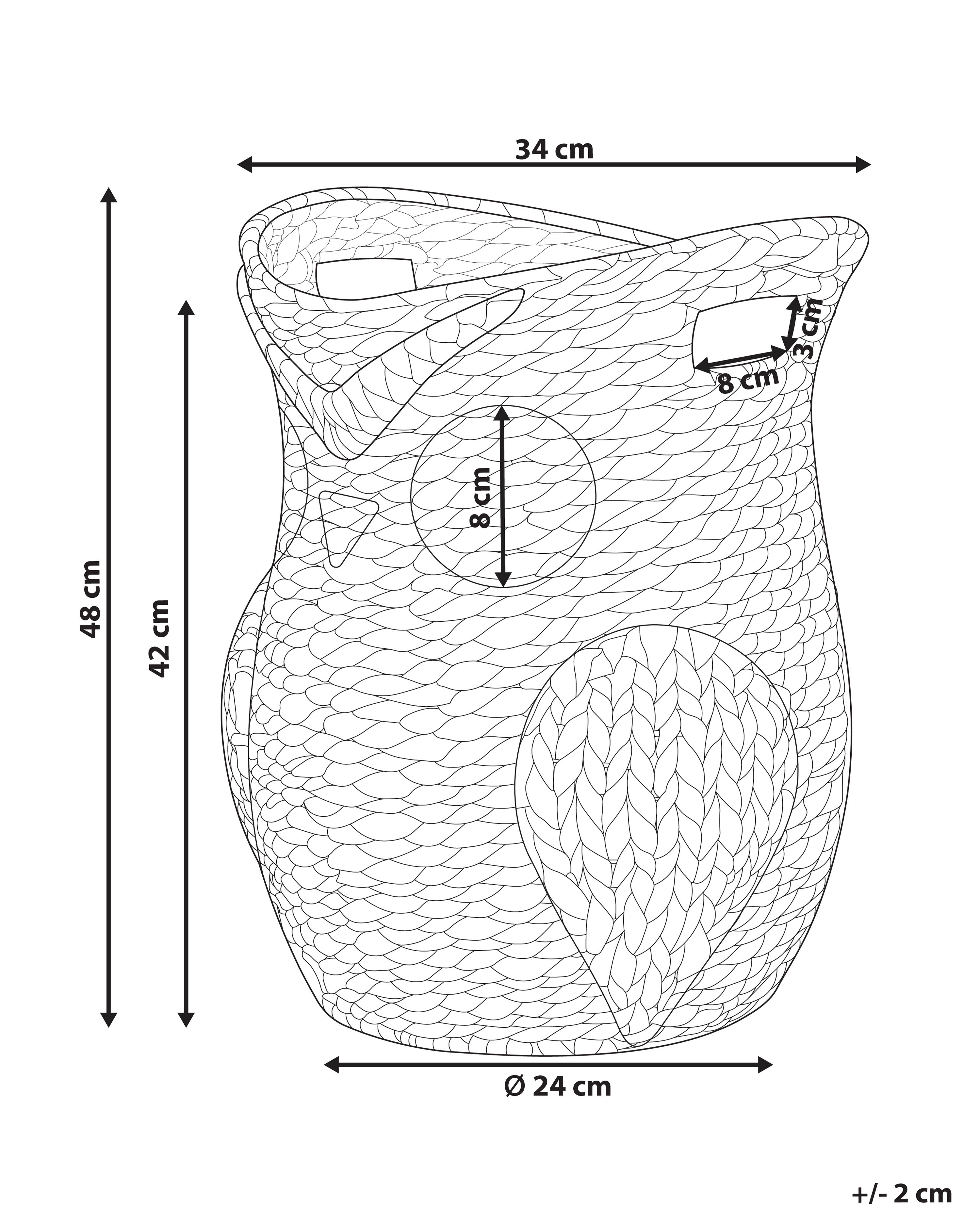 Water Hyacinth Owl Basket Light Natural materials that are safe for health and aesthetically pleasing, wholesale. 3