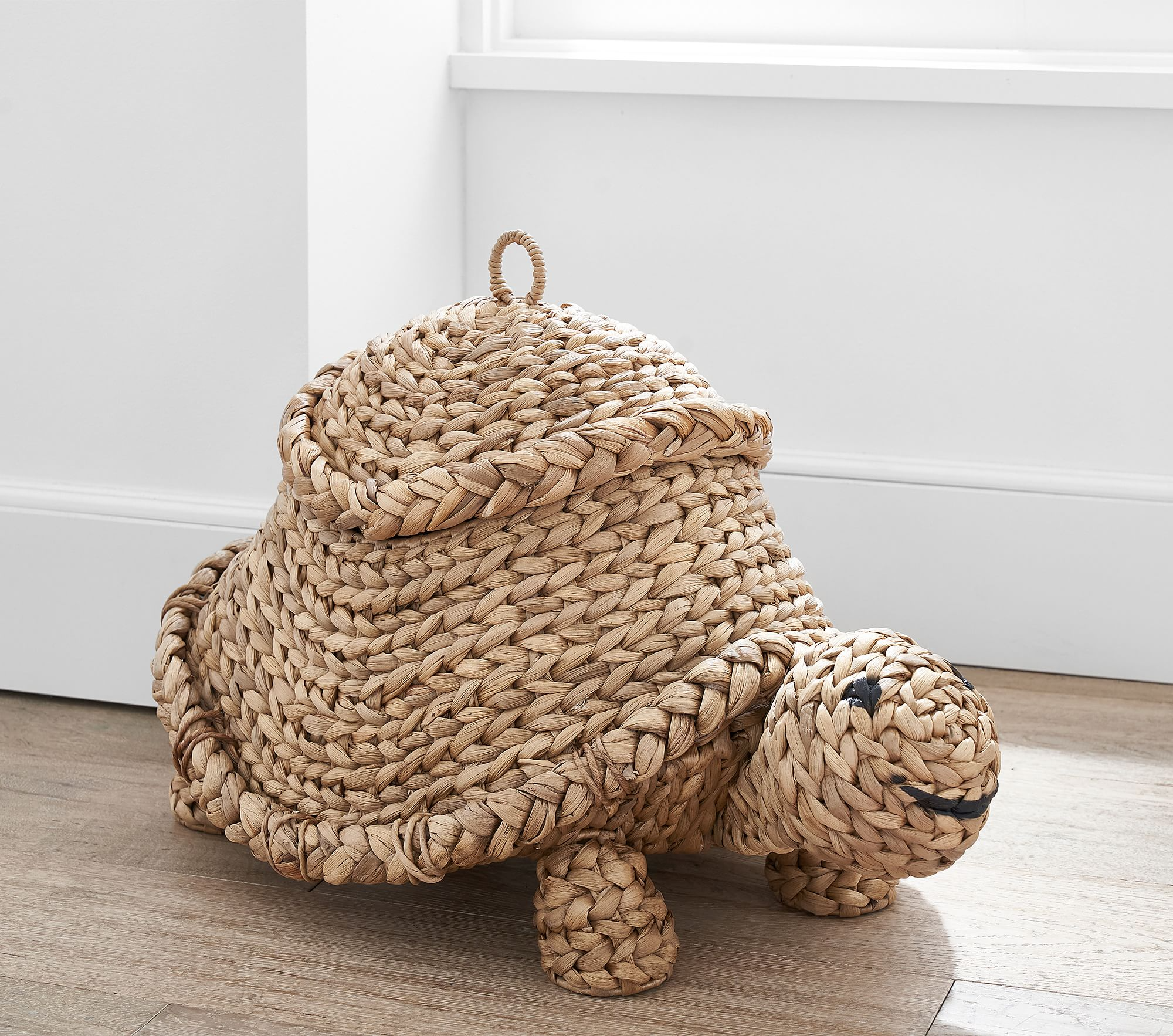 Water hyacinth Turtle Basket, Home accessories Natural materials that are safe for health and aesthetically pleasing, wholesale. 2