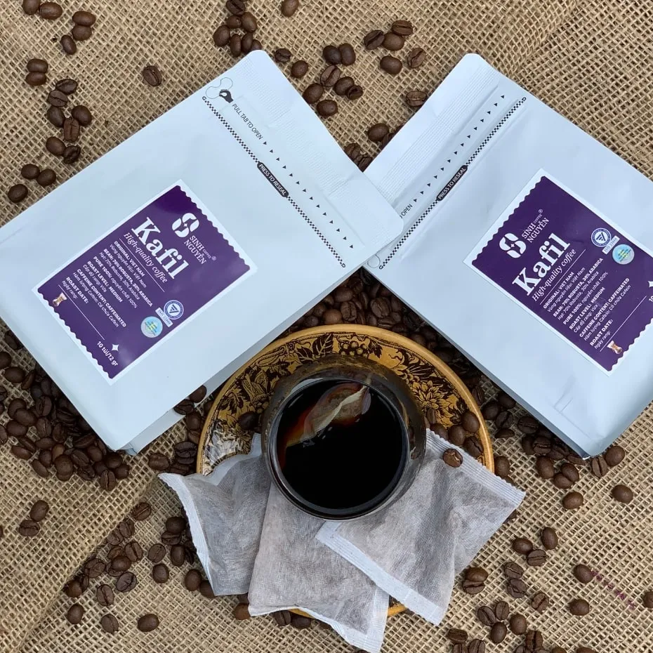 Whole Bean Coffee High Quality Robusta Caffeinated Filter Coffee Bean Kafil Factory Price Fruity Taste Vietnam Manufactured 4