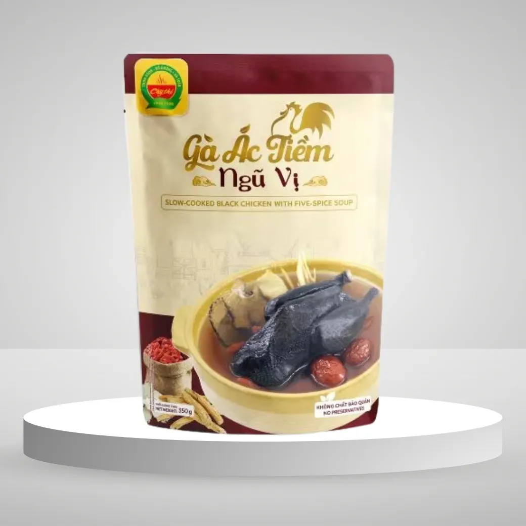 24-Pack 350g Nutritious Black Chicken And Cordyceps Soup – Ready-To-Eat MRE, ISO HACCP OEM Certified, Healthy Wholesale Food From Vietnam 1
