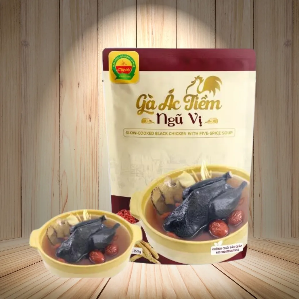 24-Pack 350g Nutritious Black Chicken And Cordyceps Soup – Ready-To-Eat MRE, ISO HACCP OEM Certified, Healthy Wholesale Food From Vietnam 3