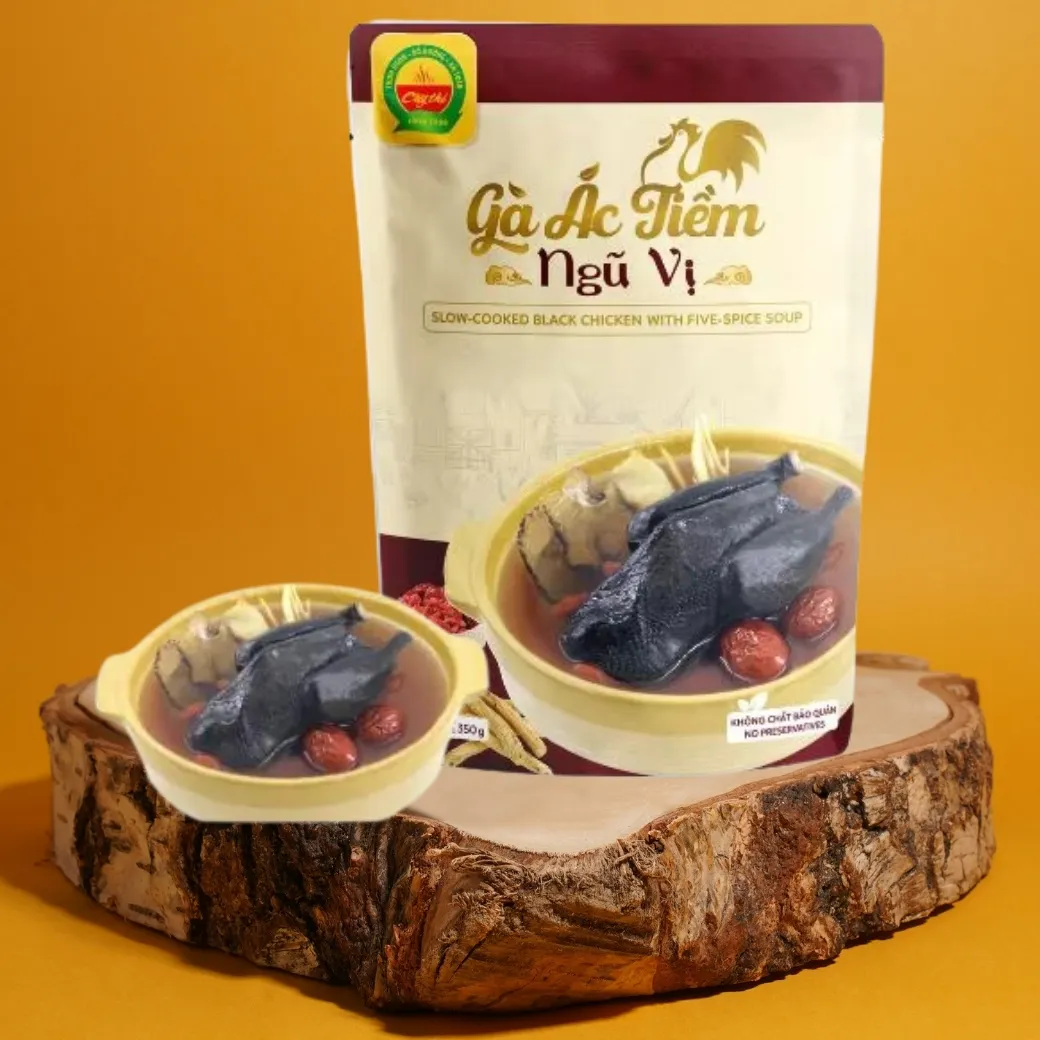 24-Pack 350g Nutritious Black Chicken And Cordyceps Soup – Ready-To-Eat MRE, ISO HACCP OEM Certified, Healthy Wholesale Food From Vietnam 6