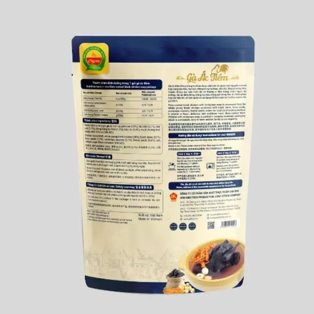 Wholesale 24ps 350g Slow-cooked Black Chicken with Cordyceps nutritious soup ready to eat mre ISO HACCP OEM healthy food Vietnam 3