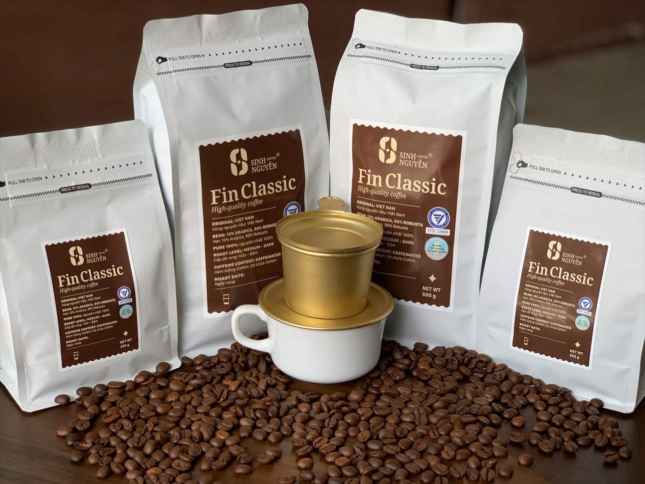 Top Selling Wholesale Coffee Grounds Bag Manufacturer Good Price Arabica Medium Roast Filter Coffee Chocolate Taste Made In Vietnam 6