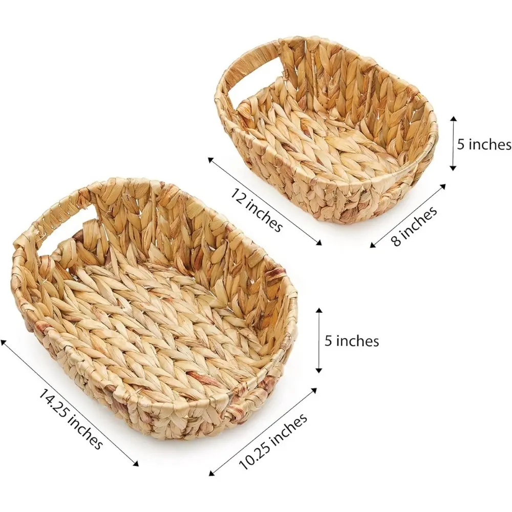 Wholesale Customizable Eco-Friendly Water Hyacinth Baskets Durable Indoor Outdoor Storage Solution Handwoven Design from Vietnam 3