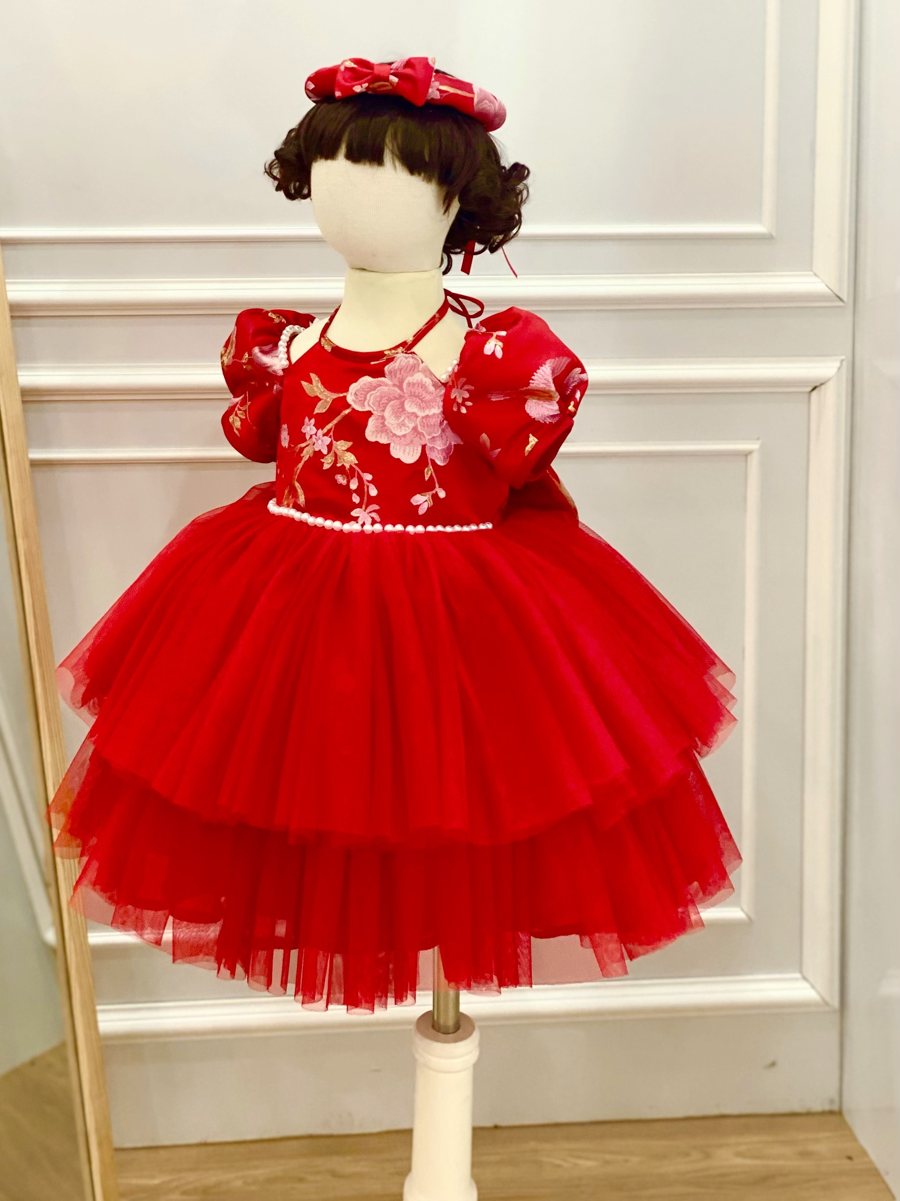 wholesale Cute baby girl floral princess dresses for baby girls Best quality made in Viet Nam 2