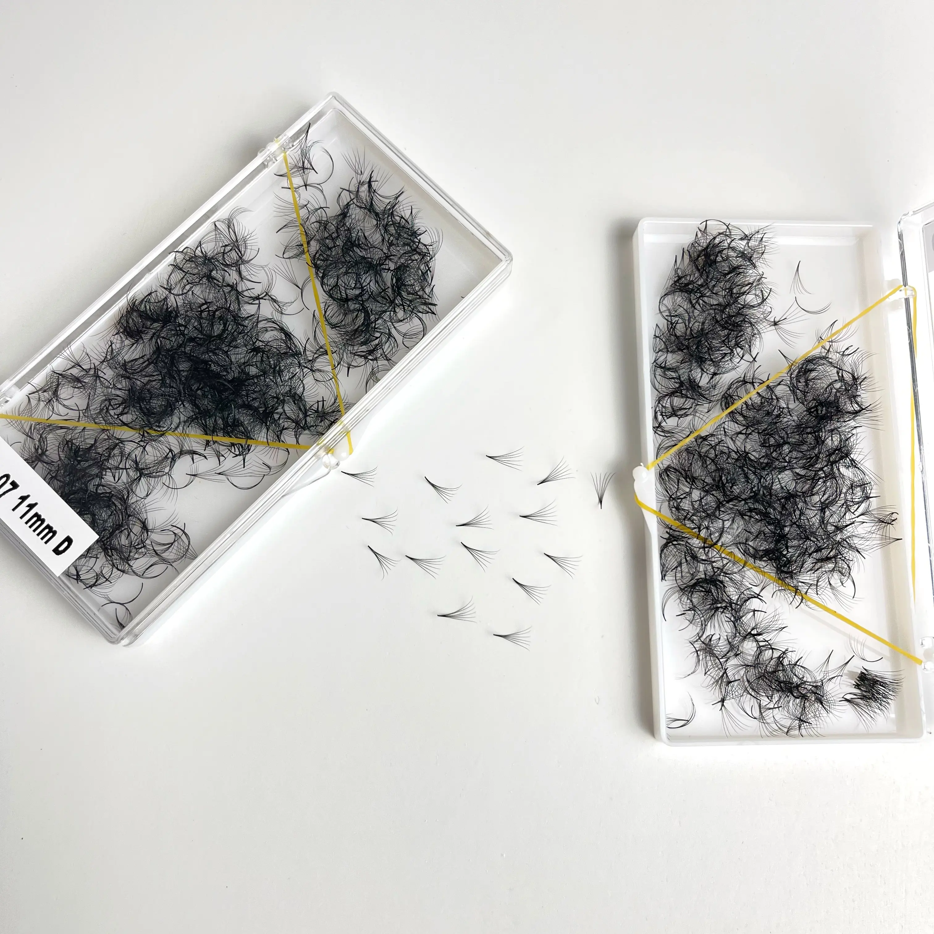 Wholesale Premade Fans Eyelashes Extensions Custom LOGO Custom Packaging As Your Brand Lash Trays Natural Look Eyelashes 6-20mm 4