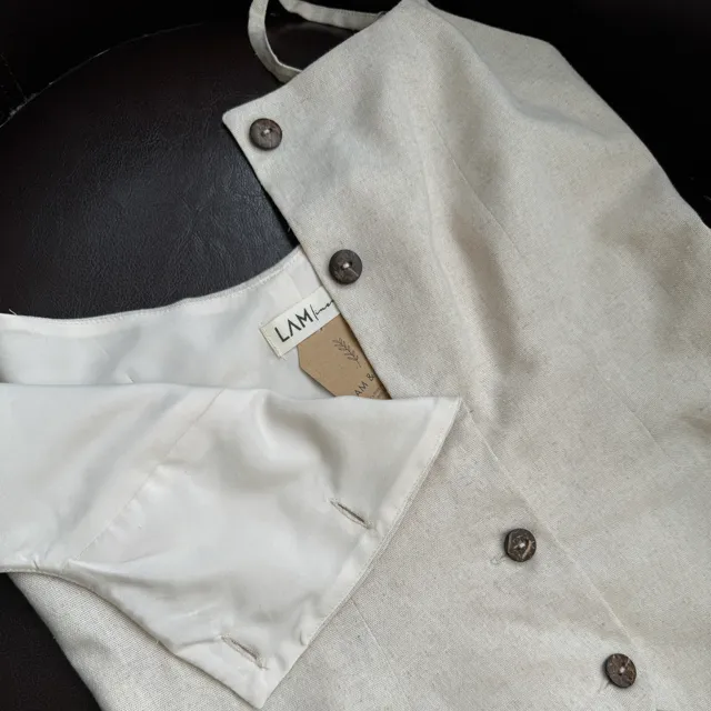 High Quality Wholesale Women Shirts 2024 Casual Linen Cotton Vest Retro Elegant Sleeveless Women's Vest From Vietnam Manufacturer 2