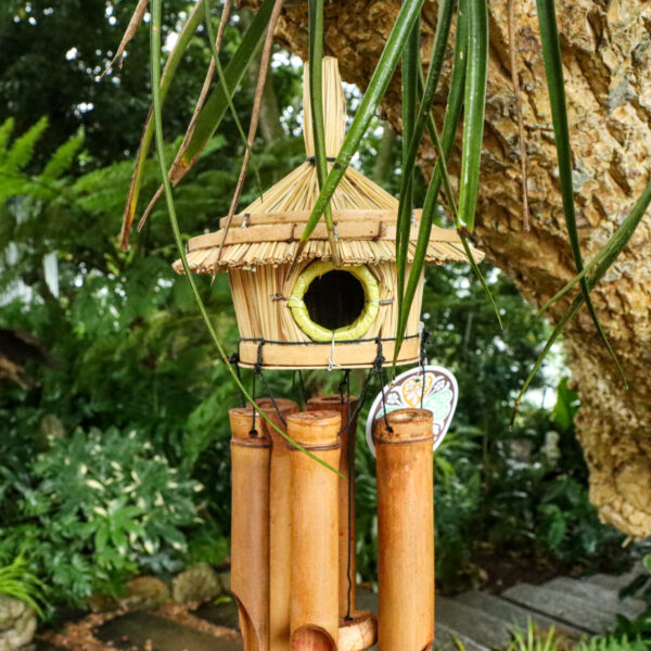 Wind-chime & Birdhouse combo, Pet accessories made from natural materials and stylish home decoration, Wholesale. 3