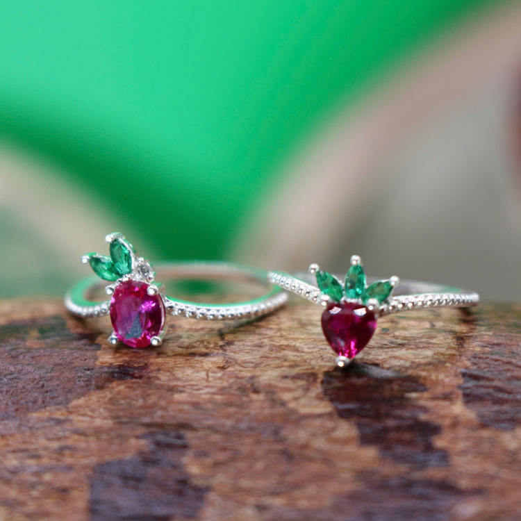 Women'S 925 Silver Rings Fine Jewelry Polished Silver Perfection Fashion Ruby Customize Diamond Vietnam Manufacturer 6