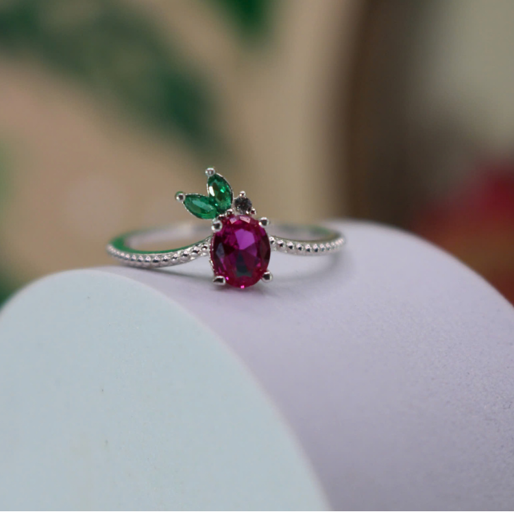 Women'S 925 Silver Rings Fine Rings 925 Sterling Silver Luxury Jewelry Woman Ruby Customize Diamond Vietnam Manufacturer 1
