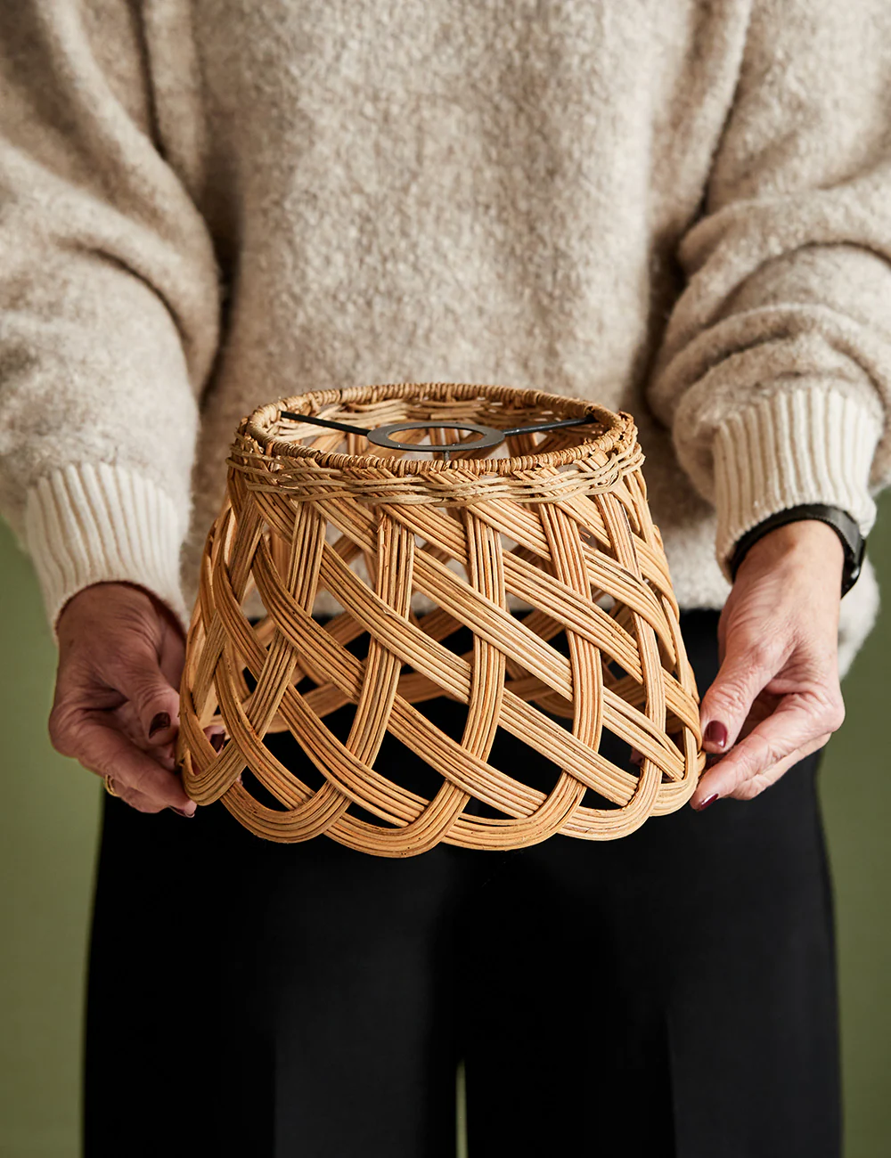 Woven Rattan Lampshade, Lamps made from handmade materials, home decoration accessories, wholesale. 3