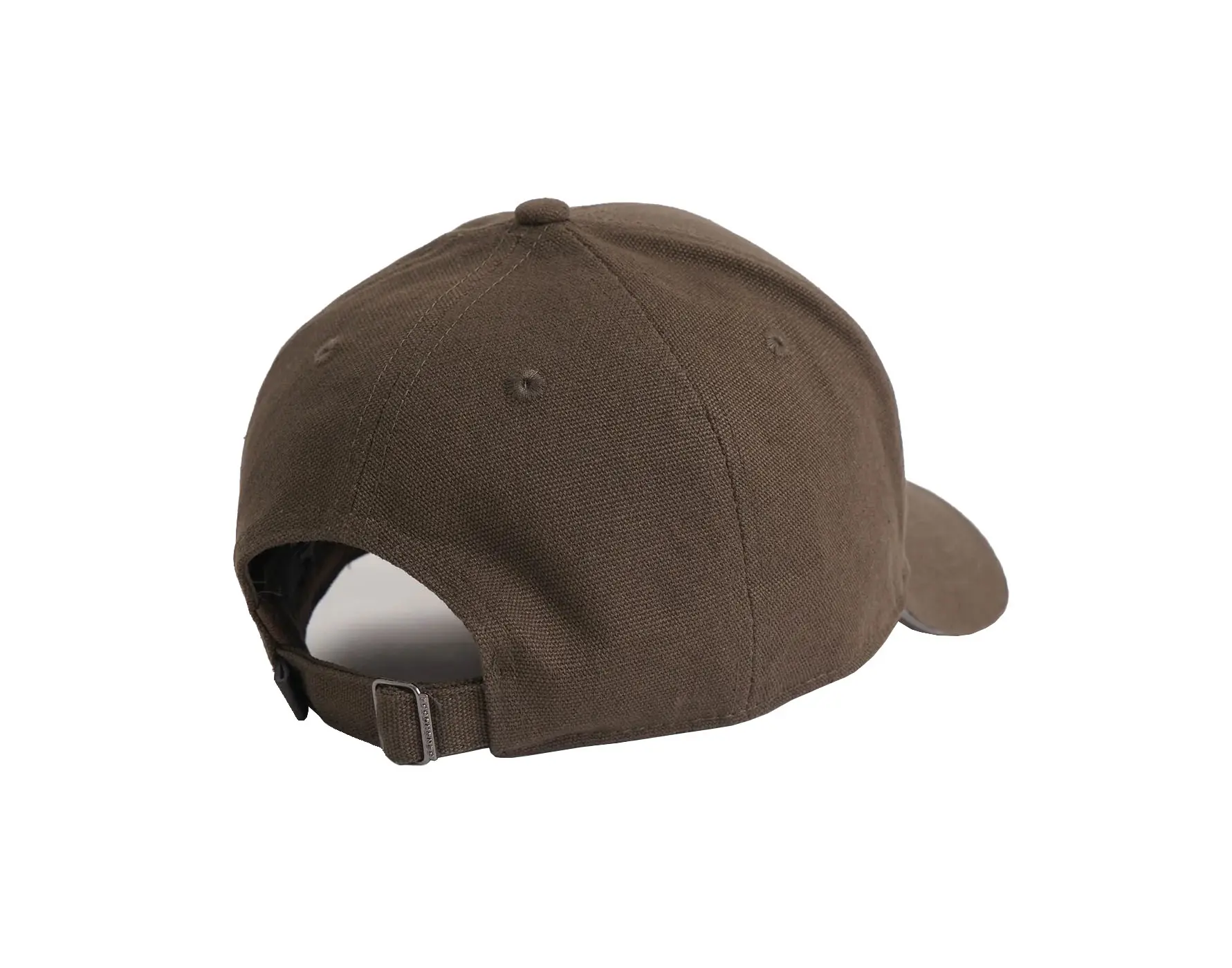 Rubber Logo High Quality 6 Panels Baseball Cap Canvas Material Sports Cap Outdoor Fishing Comfortable Headwear Baseball Cap 6