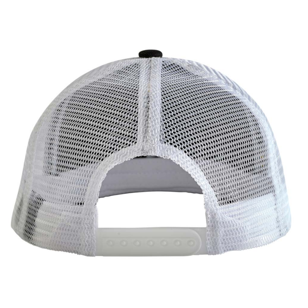 Rubber Logo Patch Trucker Hats 6 Panel Snapback Breathable Mesh Adjustable Single Row Plastic Closure For Men Women All Purpose 6