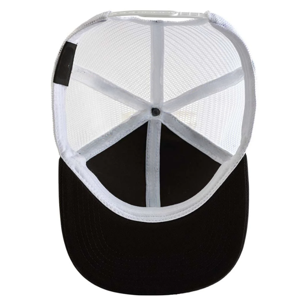 Rubber Logo Patch Trucker Hats 6 Panel Snapback Breathable Mesh Adjustable Single Row Plastic Closure For Men Women All Purpose 5