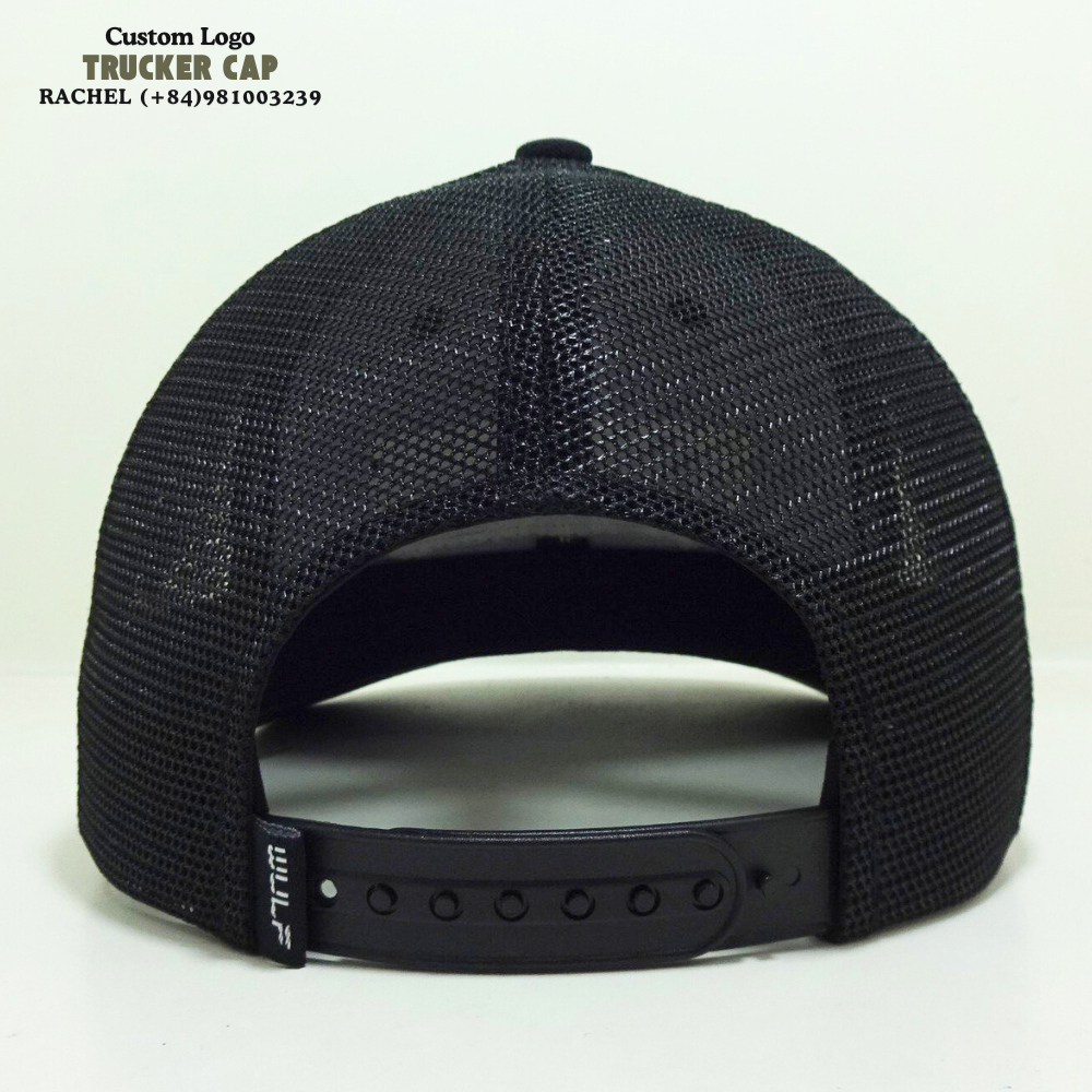 Rubber Logo Patch Trucker Hats 6 Panels Structured Caps Custom Inner Tapes Inside 2D Embroidered Logo Left Solid Color Snapback 7