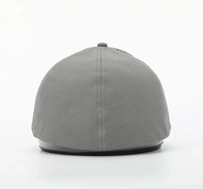 Rubber Patch Logo Golf Caps Fitted Polyester Waterproof Snapback Cap for Man Vietnam Factory Laser Cut Baseball Hat 5