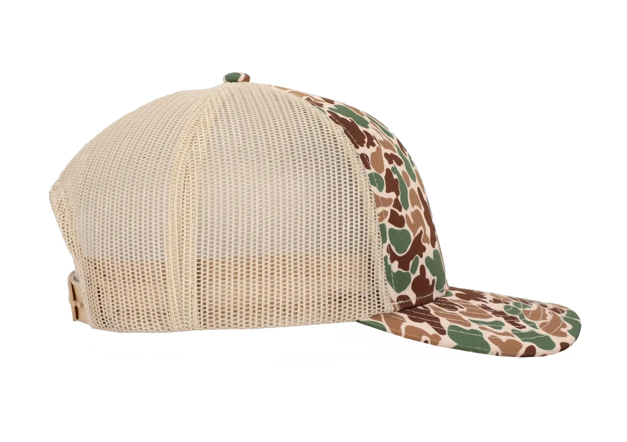 Sand-Camo Sports Cap Custom Logo Wholesale Products Trucker Hat 6-Panel Curved Brim High Quality Promotional Hat Trucker Hat 3