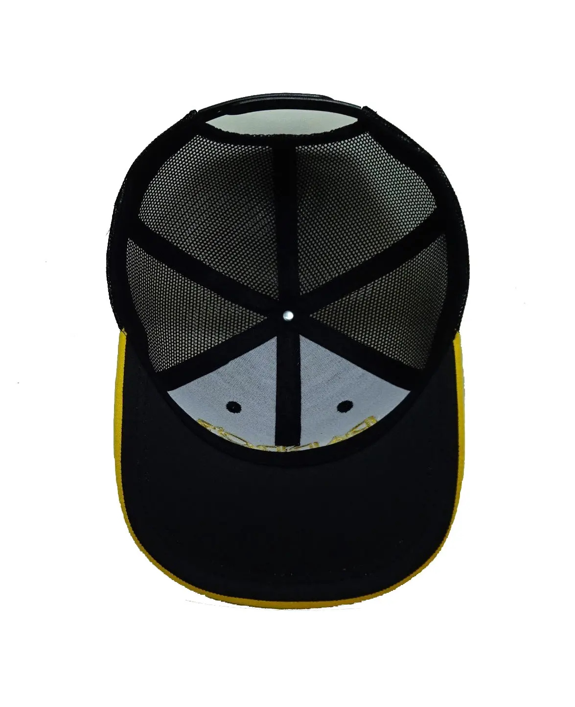 Small MOQ Wholesale Trucker Hat High Quality 3D Embroidery Black/Yellow Color Polyester Fabric Snapback Cap in Vietnam Factory 5