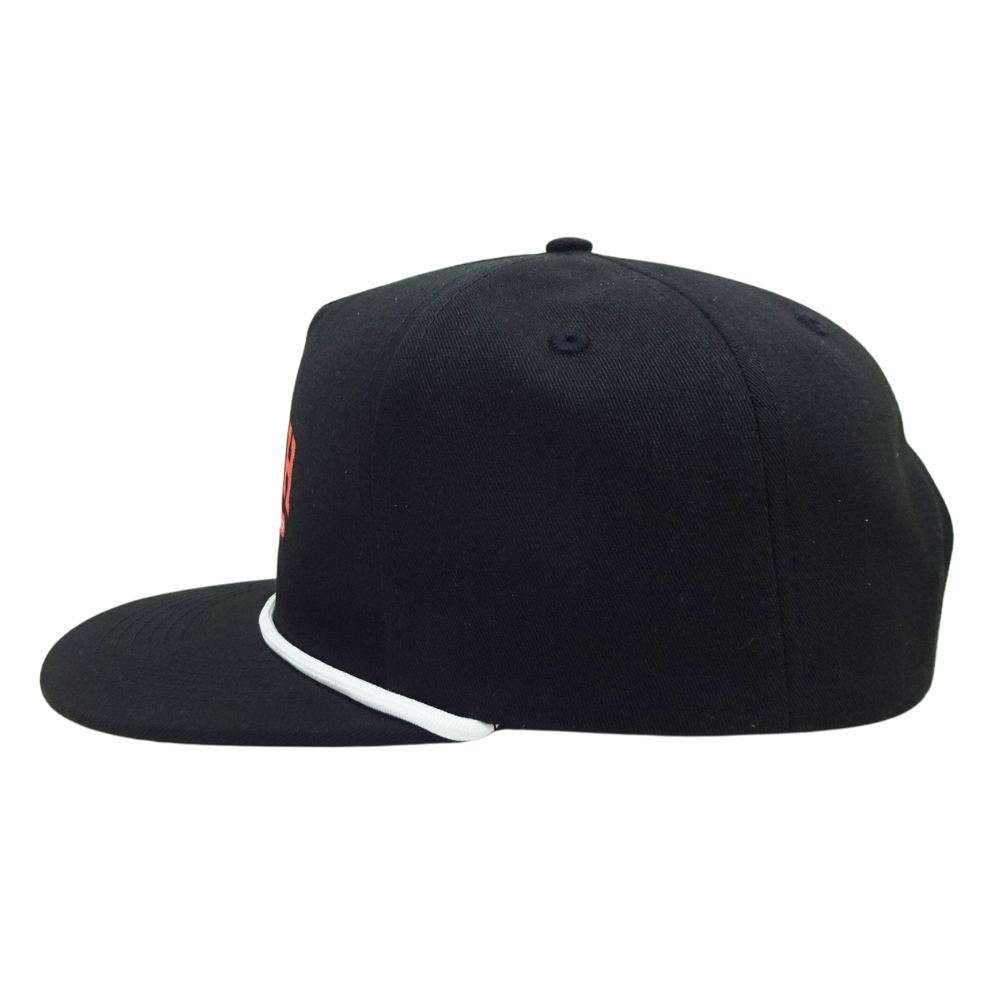 Snapback 5 Panel Rope Hat Flat Brim Structured Adjustable Plastic Single Row Buckle For Men Women Sporty Hiking Shopping Unisex 4