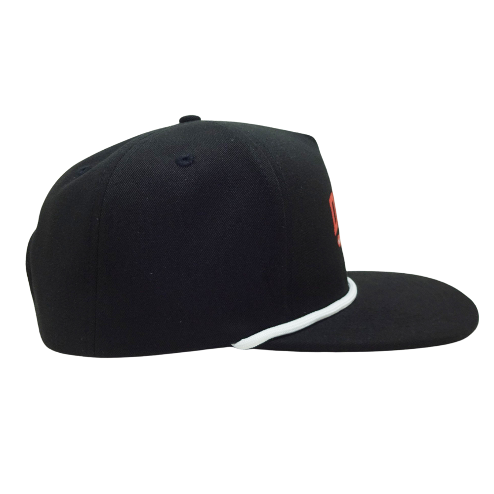 Snapback 5 Panel Rope Hat Flat Brim Structured Adjustable Plastic Single Row Buckle For Men Women Sporty Hiking Shopping Unisex 5
