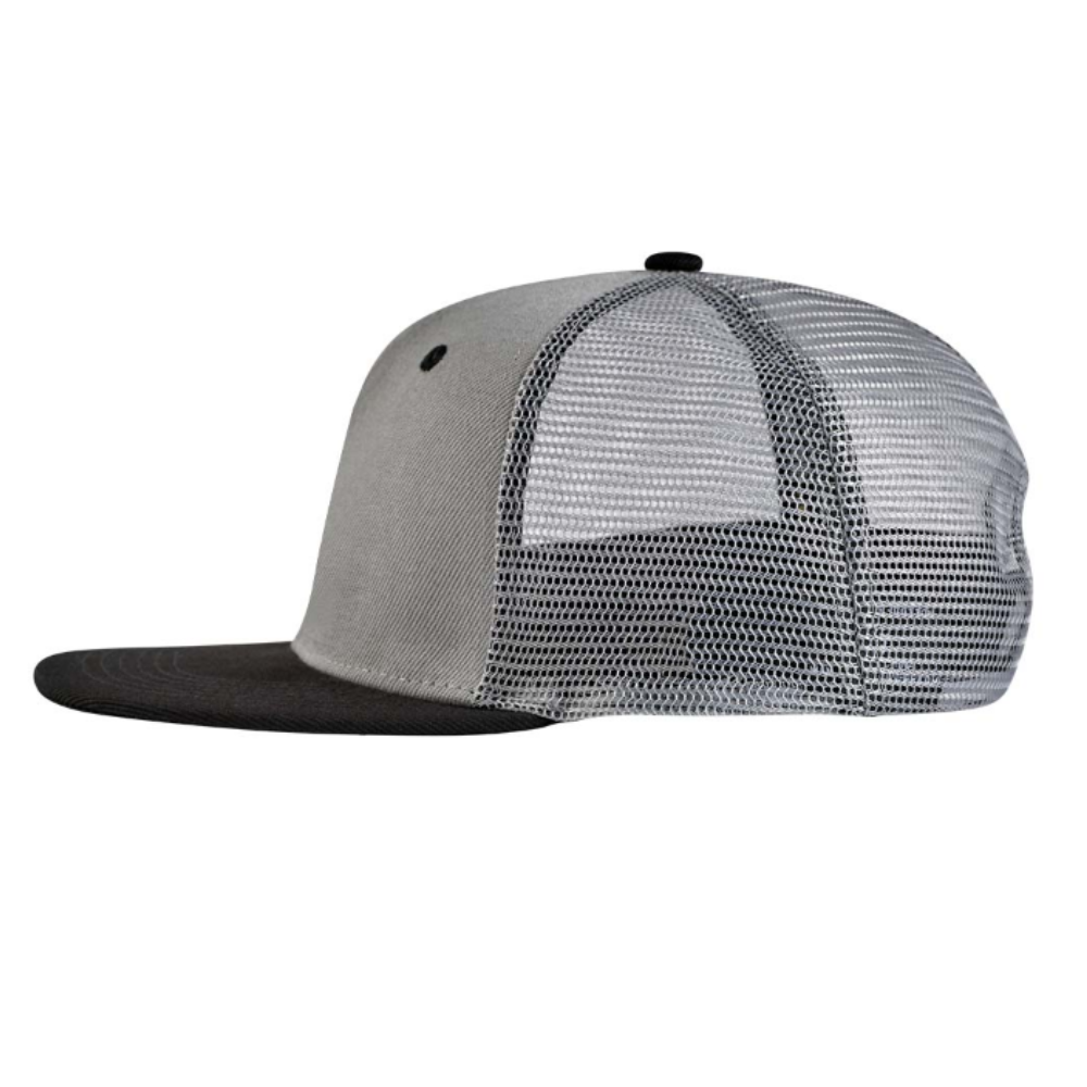 Snapback Trucker Hats 6 Panel Embroidered Patches Gorras Flat Brim Structured Caps Breathable Mesh Adjustable Single Row Buckle 5