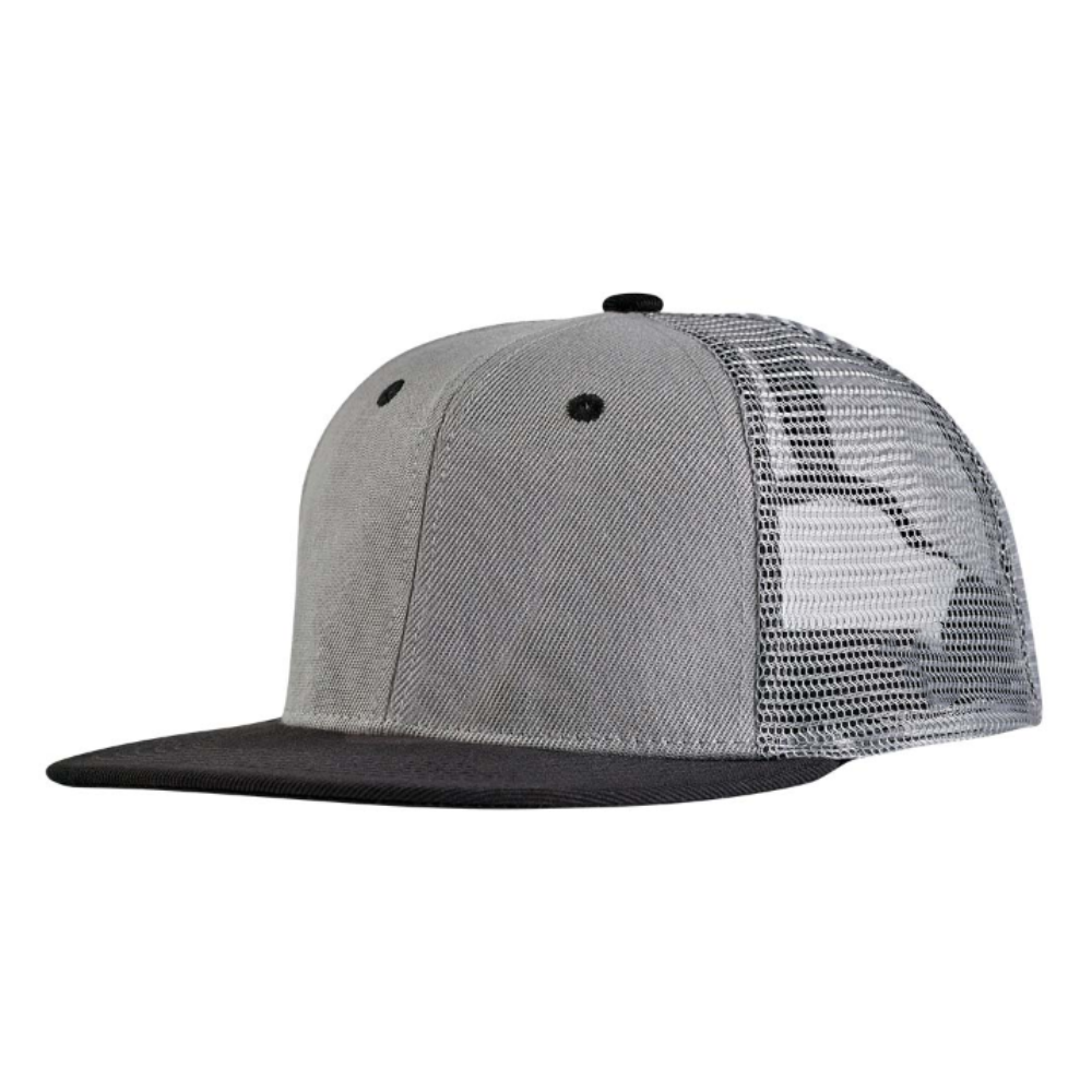 Snapback Trucker Hats 6 Panel Embroidered Patches Gorras Flat Brim Structured Caps Breathable Mesh Adjustable Single Row Buckle 4