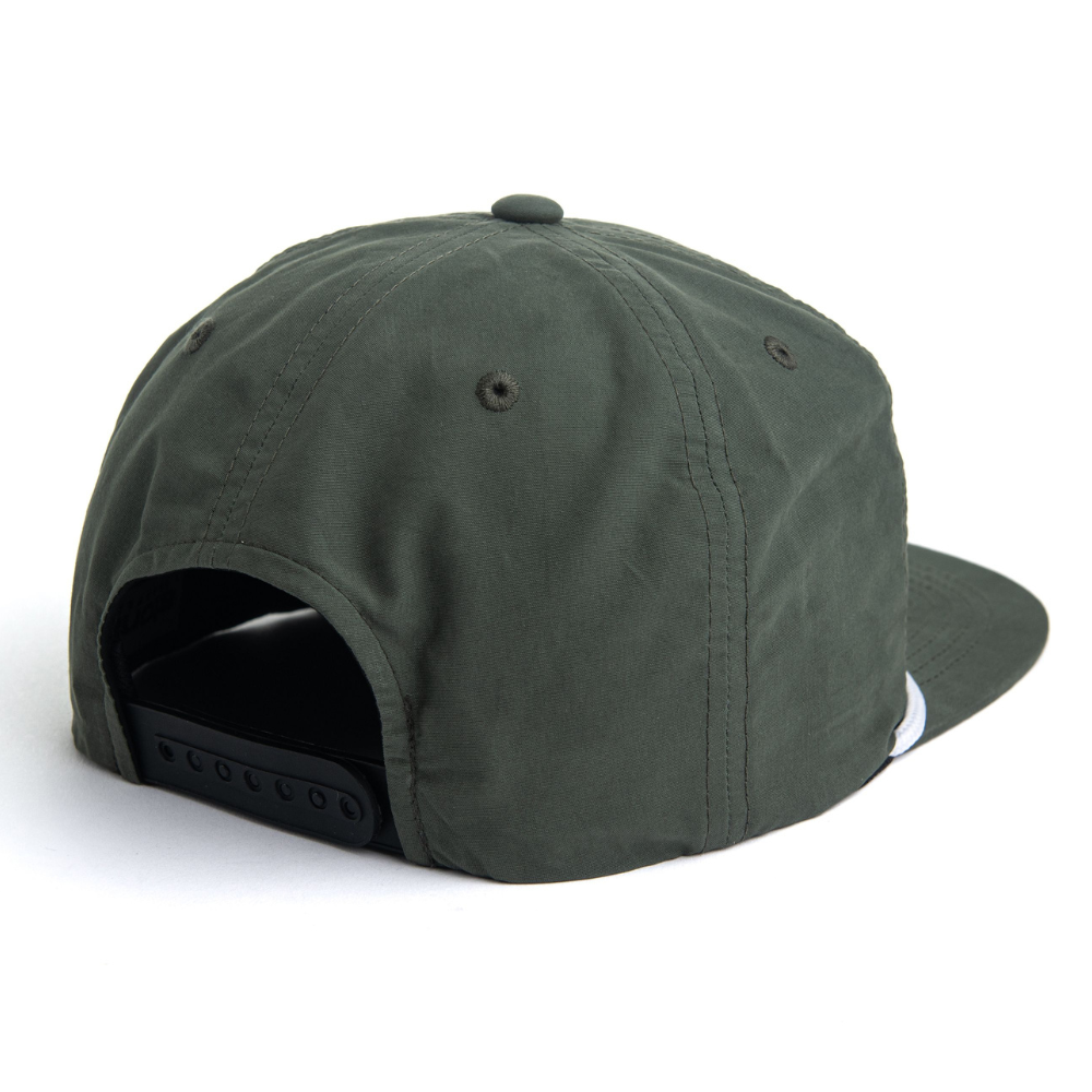 Snapback With Rope Hats 5 Panel Embroidery Logo Animal Pattern Dark Green/White Flat Brim Plastic Single Row Buckle High Quality 6