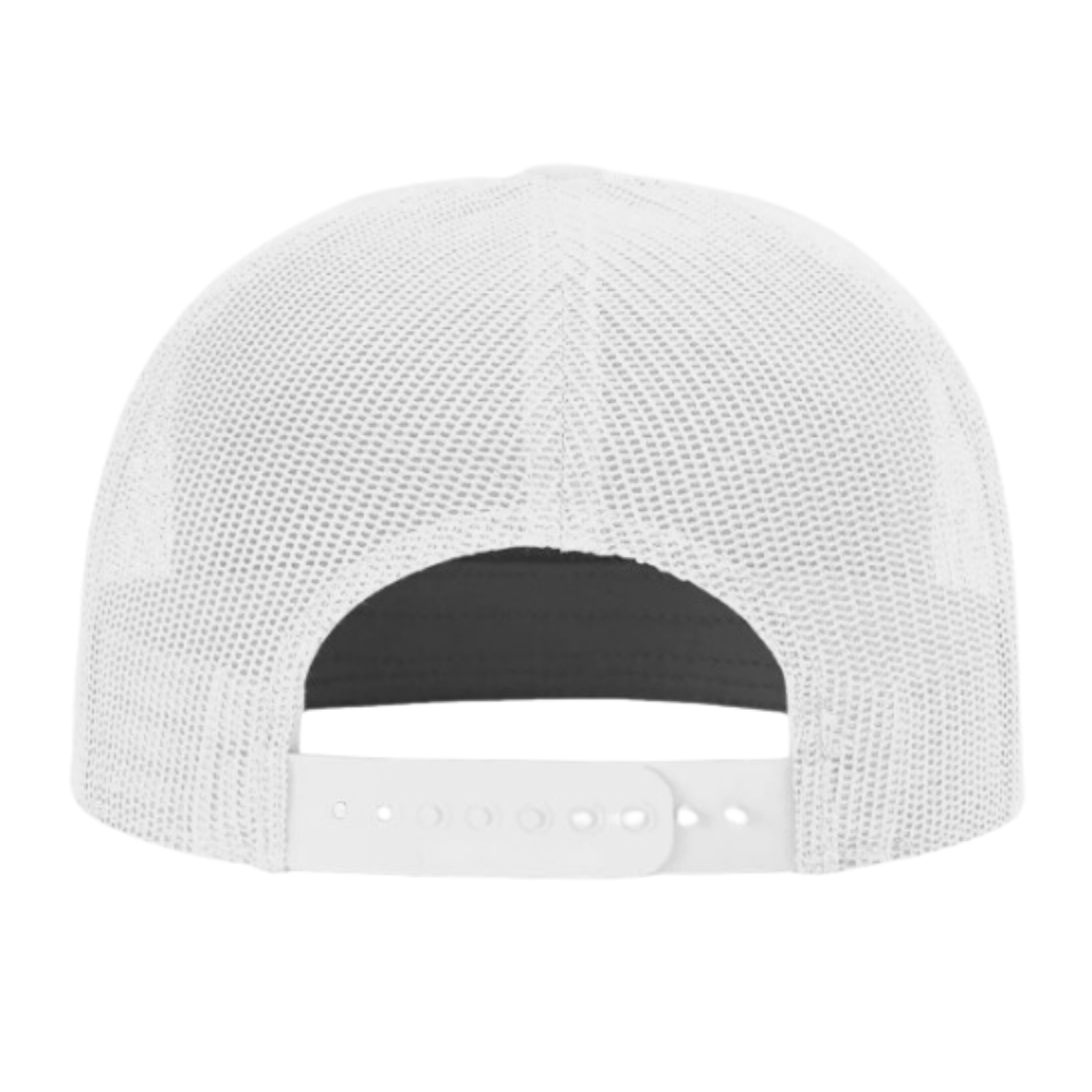 Special Design Cupid Embroidery 7 Panel Trucker Hat Red and White for Valentine Breathable Mesh Adjustable Single Row Buckle OEM 7