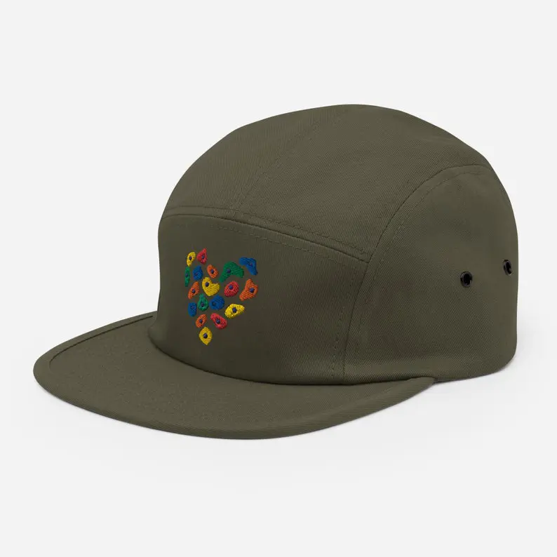Sport Climbing Breathable 5 Panel Camper Cap Vietnam Made Flat Brim OEM Custom Embroidered Hat For Unisex Casual Streetwear L01 2