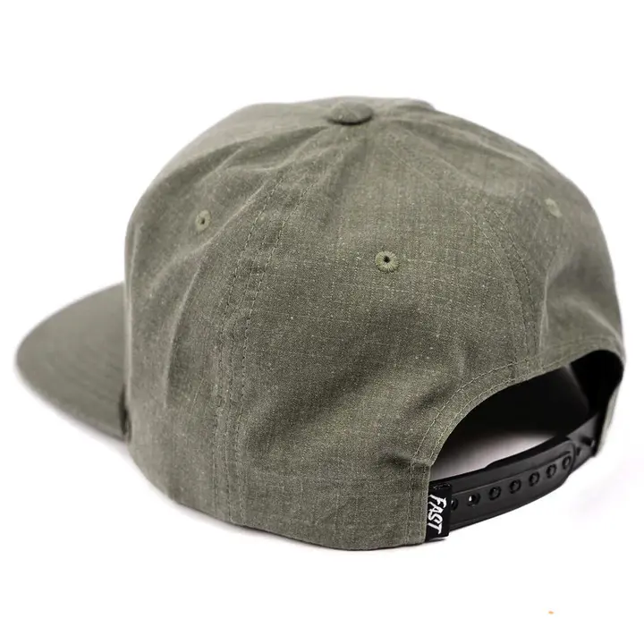 Sports Cap High Quality Wholesale Products Hat with Rope Custom Logo 5-Panel Flat Brim Gray Color Medium Profile Snapback Cap 2