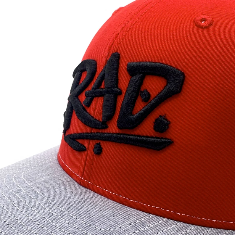 Sports Cap Wholesale Products 6-Panel Curved Brim High Quality Red Color Medium Profile Mesh Back Trucker Hats 4