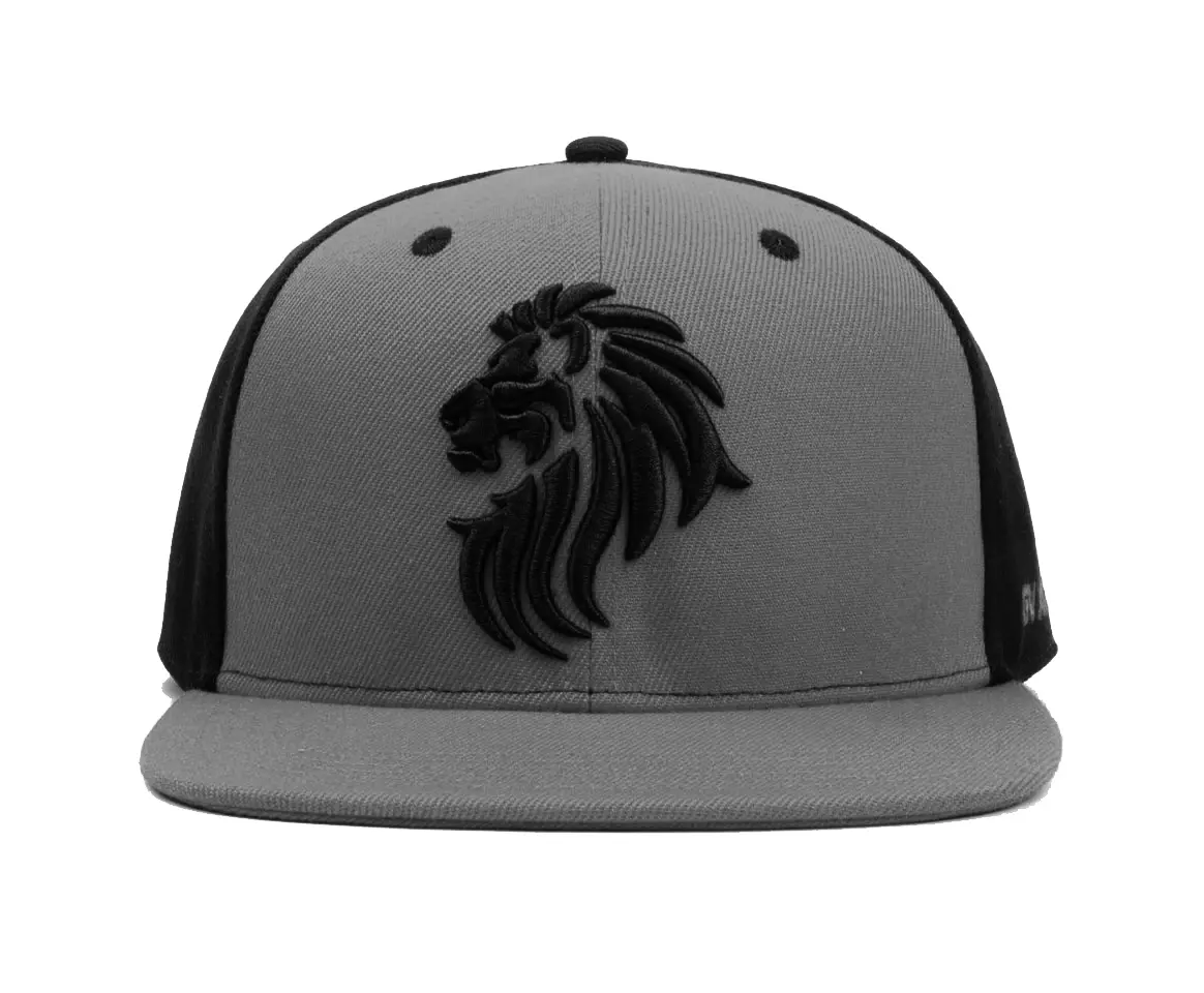 Sports Caps Dad Hats Wholesale Products Snapback Cap Hats with Custom Logo 6-Panel Flat Brim High Quality Gray Snapback Cap
